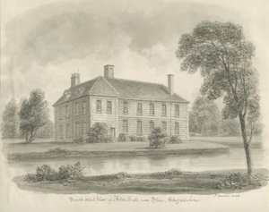 Stone - Aston Hall: sepia tekening