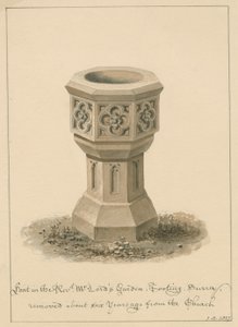 Surrey - Tooting - Fontein in de tuin van dominee Mr. Lord door John Buckler