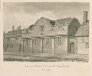 Tamworth - Grammar School door John Buckler