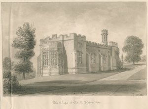 Tixall - Kapel bij Tixall Hall door John Buckler