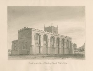Tutbury Priory Kerk door John Buckler