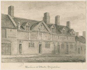Uttoxeter Town - Almshouses door John Buckler