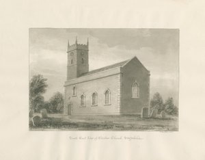 Warslow Church: sepia tekening