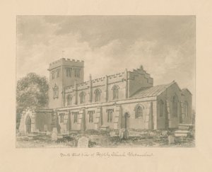 Westmorland - Appleby Kerk: sepia tekening, 1800