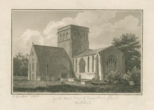 Wiltshire - Amesbury Kerk: gravure, 1806 door John Buckler
