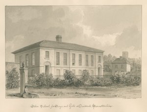 Worcestershire - Droitwich - Blauwe School door John Buckler