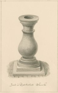 Worcestershire - Droitwich - Dodderhill Kerk Fontein, 1833 door John Buckler