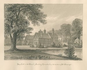 Worcestershire - Hanbury - Meer Hall door John Buckler