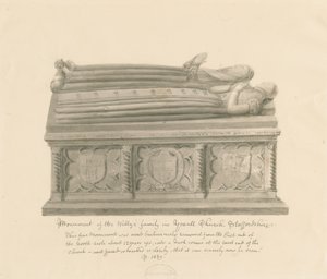 Yoxall Kerk - Monument van de familie Welly