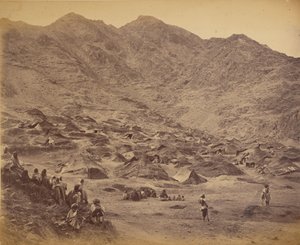 Kutchi (zigeuner) dorp en kampement bij Dakka