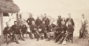 Luitenant-generaal Sam Browne en staf