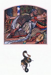 Afridi liefde, illustratie uit De Tuin van Kama (en andere liederen uit India), 1920 door John Byam Liston Shaw