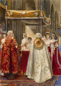 Kroning van Koning Edward VII en Koningin Alexandra, 1904 door John Byam Liston Shaw