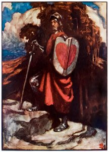 Mr Greatheart vanuit De Pelgrimsreis van Deze Wereld naar Die Welke Komt door John Bunyan, illustratie door Byam Shaw door John Byam Liston Shaw