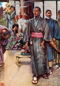 Puccini, Madam Butterfly (kleurenlitho) door John Byam Liston Shaw