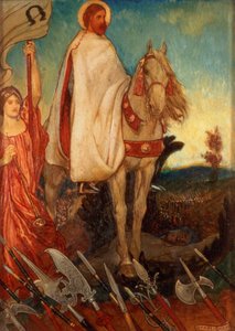 Weg naar Calvarie (paneel) door John Byam Liston Shaw