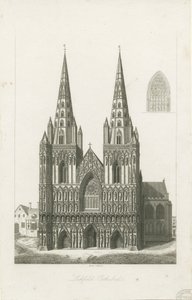 Lichfield Cathedral - Westgevel door John Byrne