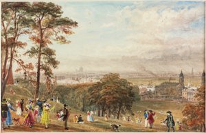 Londen vanuit Greenwich door John Byrne