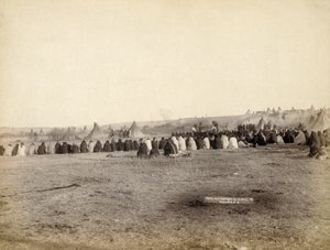Indiase Raad in vijandig kamp, 1891 door John C. H. Grabill