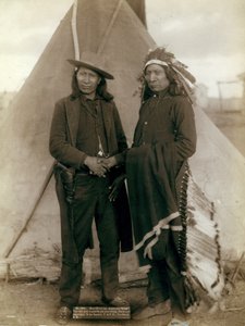 Red Cloud en American Horse, 1891 door John C. H. Grabill