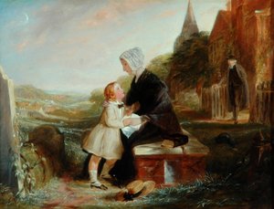 Het graf van zijn vader door John Callcott Horsley