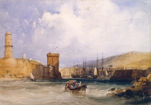 De Ingang van de Haven van Marseille door John Callow