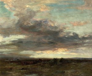 De Argyllshire Moor, Schotland, zonsondergang, 1907