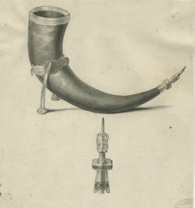 Lichfield - Drinkhoorn: pen- en sepia tekening, nd [1748-1817]