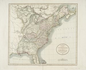 Een nieuwe kaart van de Verenigde Staten van Amerika, uit de nieuwste autoriteiten, 1806 door John Cary