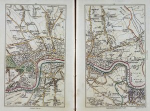 Kaart van Oost-Londen, platen 20-21, uit 