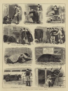 Op de Smithfield Club Vee Show door John Charles Dollman
