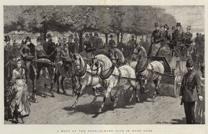 Een Bijeenkomst van de Four-in-Hand Club in Hyde Park door John Charlton