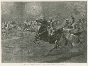 De Arabische ruiters in het Paris Hippodrome, Olympia