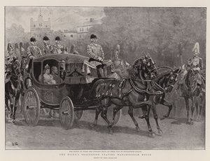 De bruidstoet verlaat Marlborough House door John Charlton