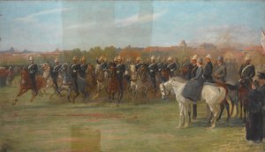 De Shanghai Vrijwilligers bij een Review, 1892 door John Charlton
