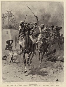 De opmars in de Soedan, de Verschrikkingen van een Dervish Baggara Aanval