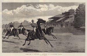 Gewonnen in een draf, een schets in Sandown Park