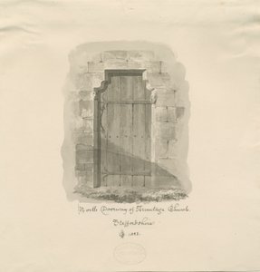 Armitage Kerk - Noordelijke Deur door John Chessell Buckler