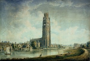 Boston Stump: uitzicht vanuit het zuidwesten door John Chessell Buckler