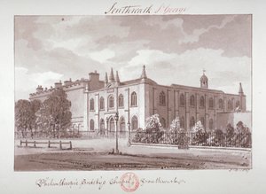 Kapel van de Philanthropic Society Institution, London Road, Southwark, Londen, 1827 door John Chessell Buckler
