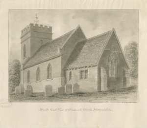 Fradswell Kerk door John Chessell Buckler