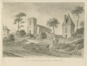 Fulford Kerk: sepia tekening