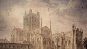 Hereford Cathedral door John Chessell Buckler