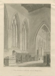 Interieur van Checkley Kerk