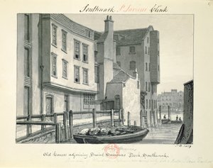 Oude Huizen naast St. Saviour