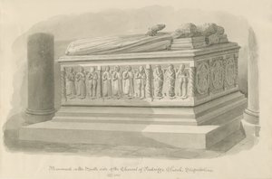 Penkridge Kerk - Graf van Edward Littleton door John Chessell Buckler