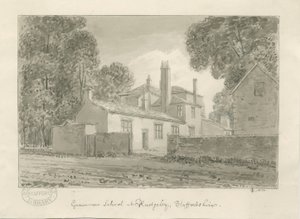 Rugeley Stad - Grammar School door John Chessell Buckler