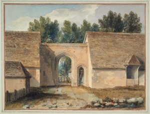 Zuidelijke poort van het college in Maidstone, Kent