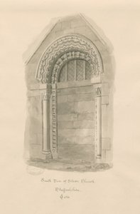 Stowe Church - Zuiddeur door John Chessell Buckler