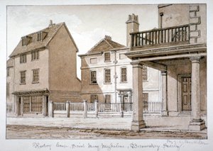 De pastorie, St Mary Magdalen, Bermondsey, Londen door John Chessell Buckler